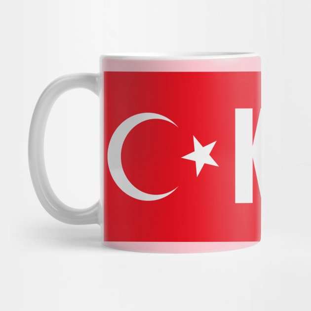 Konya City in Turkish Flag by aybe7elf